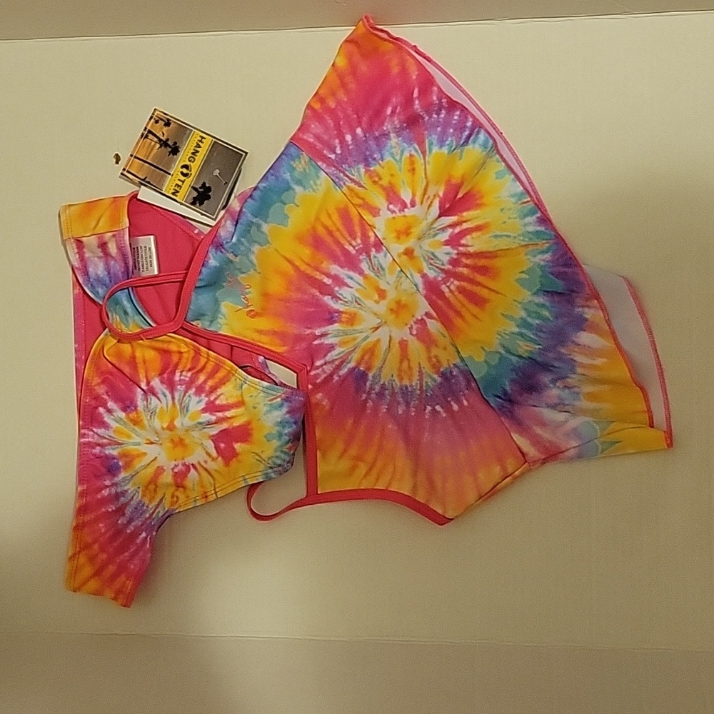 NWT: HANG TEN Girls 2 piece Bathing Suit